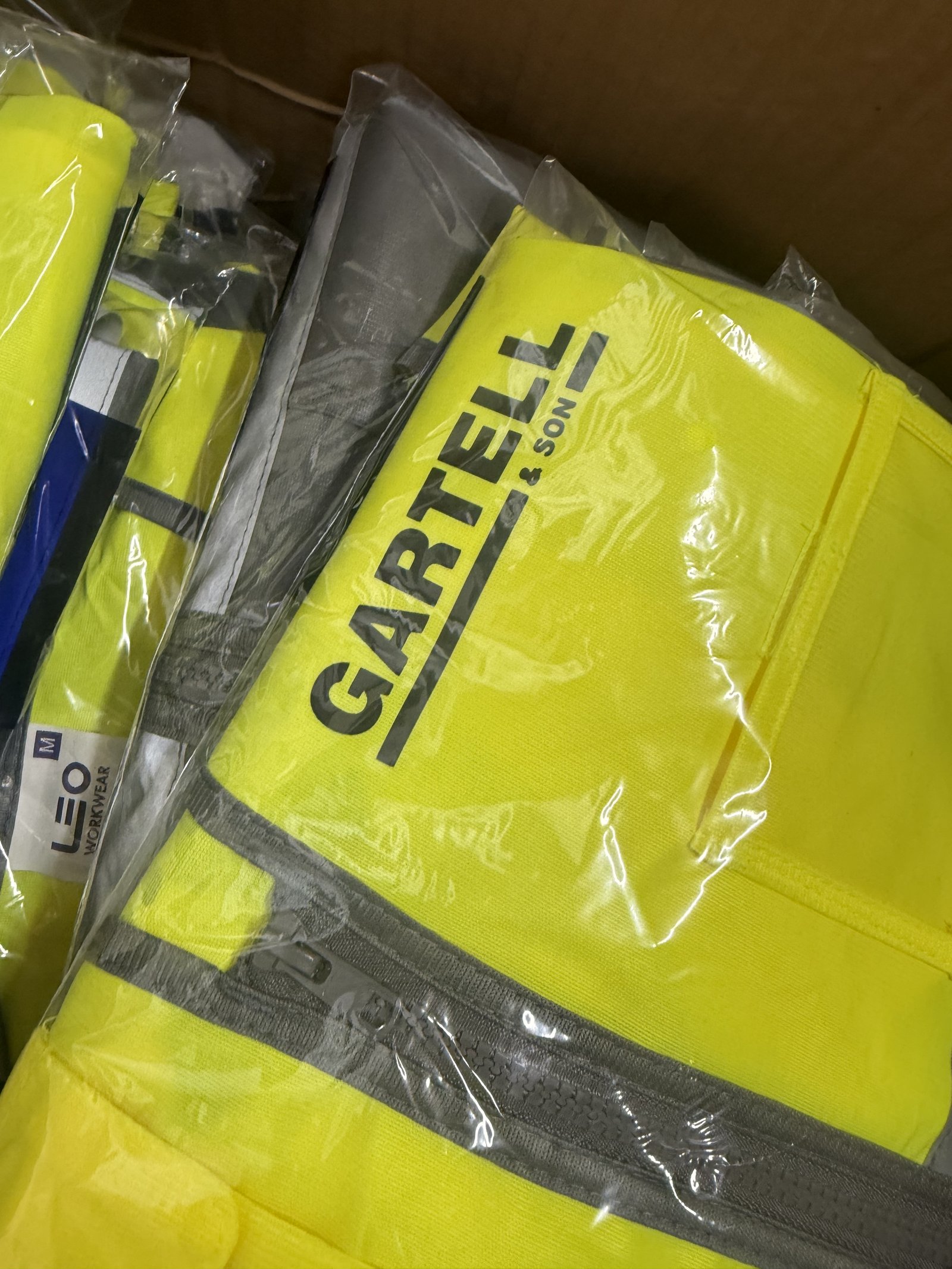 Gartell and Son high-vis embroidery
